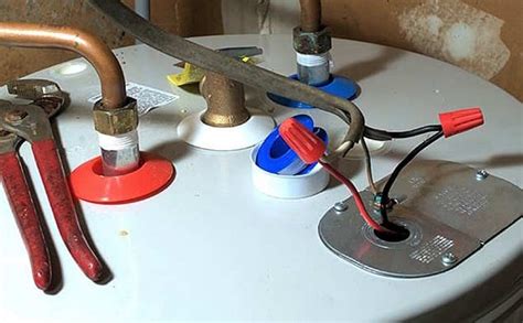 hot water heater junction box cover|hot water heater wire diagram.